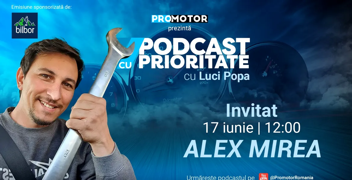 Alex Mirea vine la „Podcast cu Prioritate” #47. Emisiunea apare luni, 17 iunie