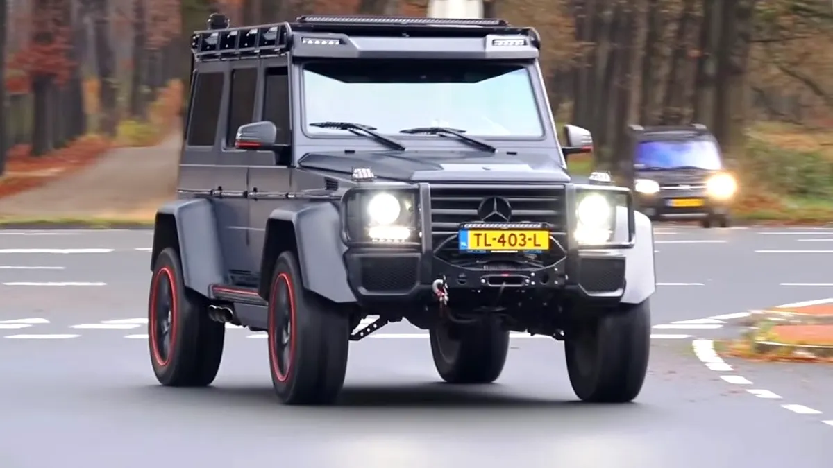 Cel mai capabil off-roader: Mercedes-Benz G500 4×4² modificat de Brabus (cu video)