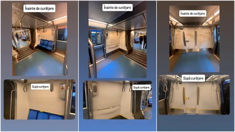 Metrorex anunță recondiționarea a patru trenuri vandalizate