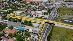 Nou pasaj suprateran, peste DN1, deschis circulației. Va îmbunătăți accesul către Therme – VIDEO