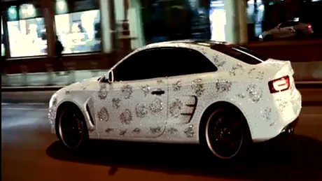 VIDEO: Audi A5 decorat cu 450.000 de cristale Swarovski