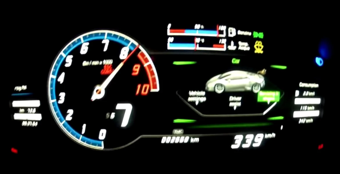 Cât de repede crezi că ajunge un Lamborghini Huracan la 340 km/h? VIDEO