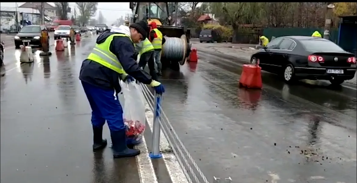 Montaj în premieră pe axul unui drum naţional (video)