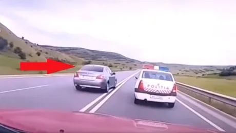 Ce se întâmplă când depășești mașina de poliție pe linie continuă dublă? Un șofer de BMW a aflat pe pielea lui