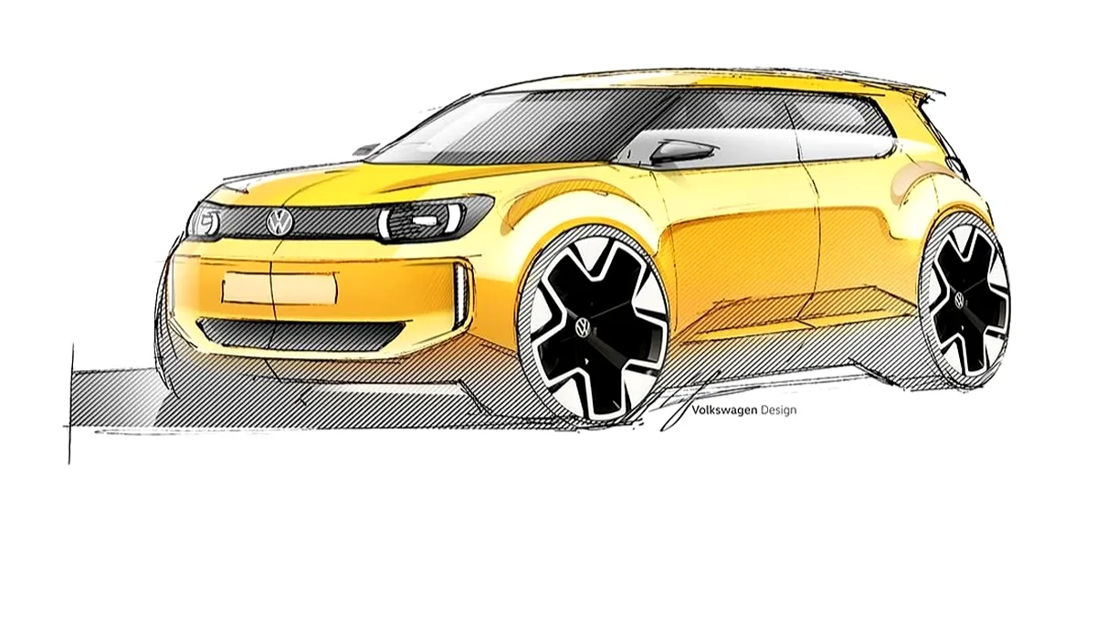 Primele schițe oficiale cu electrica de 20.000 de euro de la Volkswagen ce va fi lansată în 2027