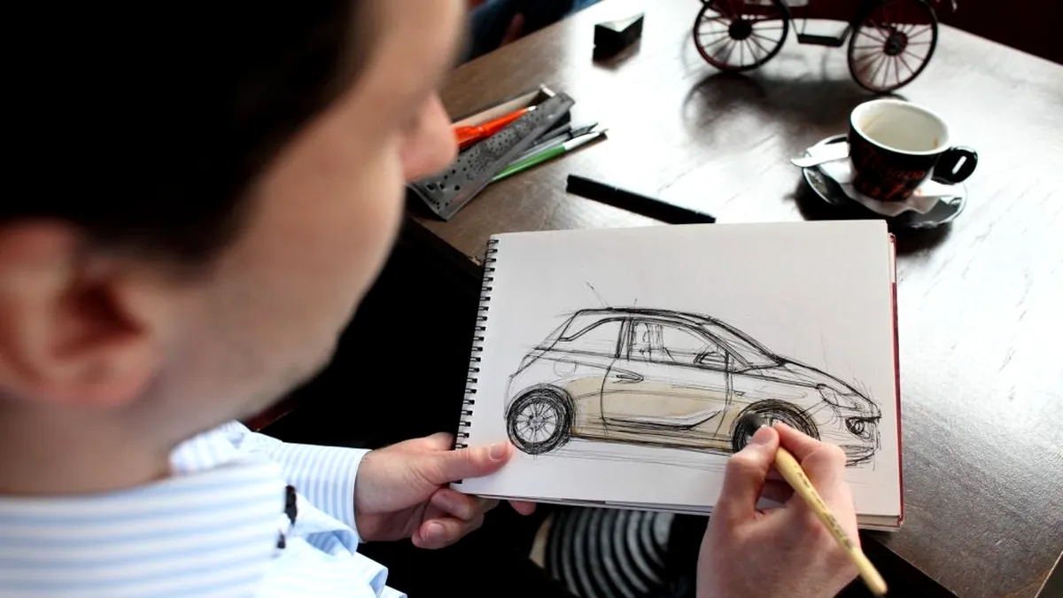 VIDEO: Morning Coffee cu Adrian Mitu, tânărul designer care desenează maşini folosind... cafea