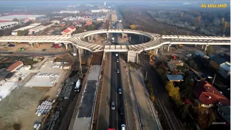 VIDEO. Cum arată forma finală a Pasajului Domnești, drumul care va fluidiza traficul din București
