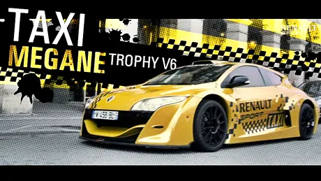 Renault Megane Trophy face pe taxiul în Paris. VIDEO