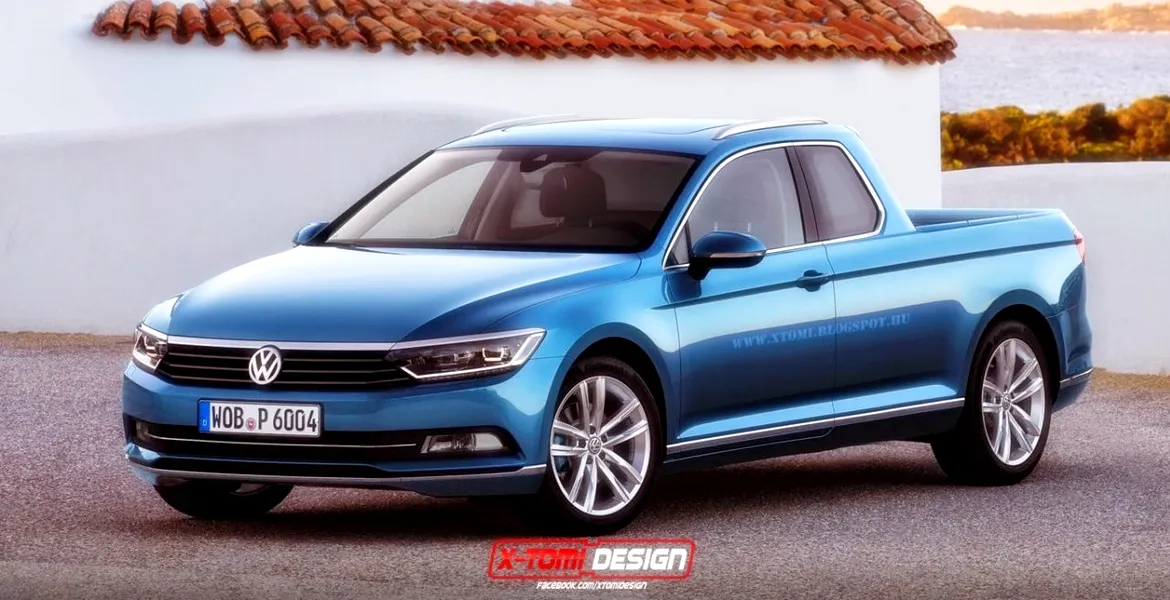 Volkswagen Passat se alătură trendului: iată-l în varianta pick-up