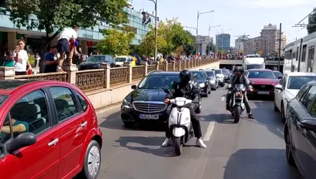 Poliția Rutieră prezintă rutele blocate de protestul fermierilor din București. Piața Victoriei, în continuare blocată