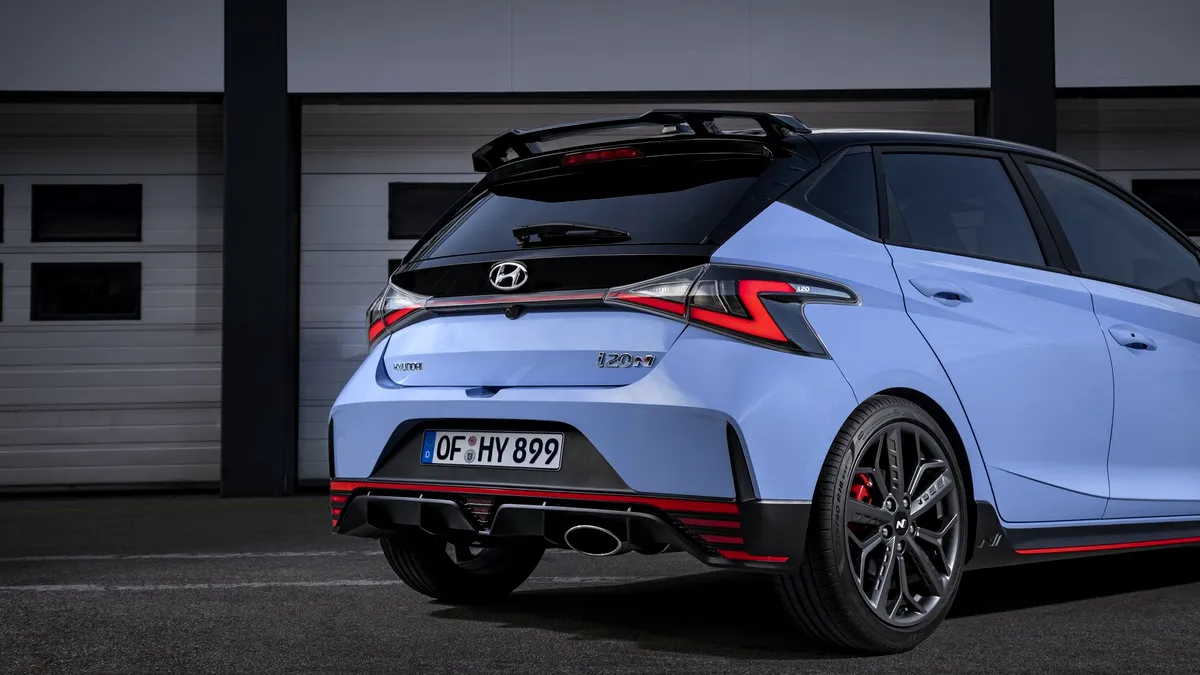 Hyundai i20 N este cel mai recent model al diviziei de performanță N. Sursa de inspirație pentru acesta a fost i20 WRC