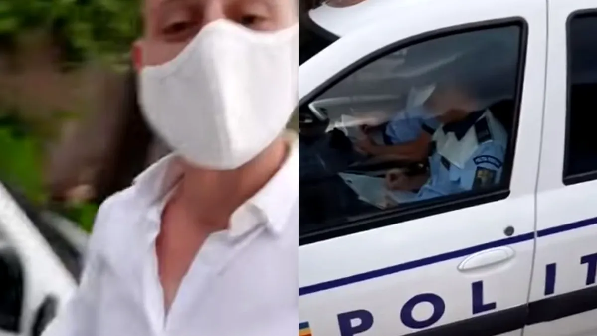 Un tânăr a fost arestat după ce i-a filmat pe polițiști fără mască. Reacția Poliției
