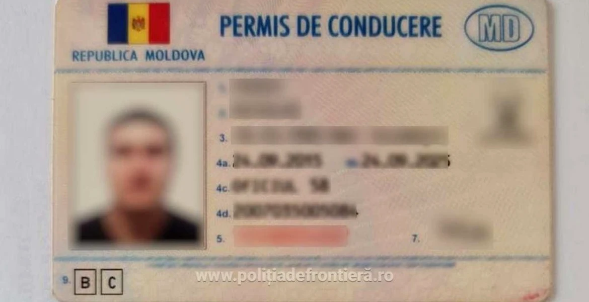 Permis auto fals, cumpărat cu 100 de euro. Documentul a fost descoperit de polițiștii din Iași