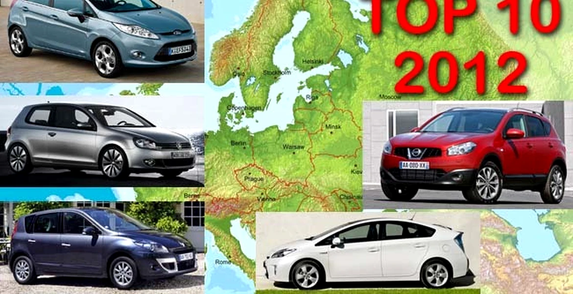 TOP 10: cele mai vândute modele din Europa în 2012, pe clase