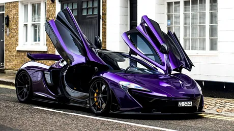 Cel mai frumos McLaren P1. Îi stă bine în violet - GALERIE FOTO