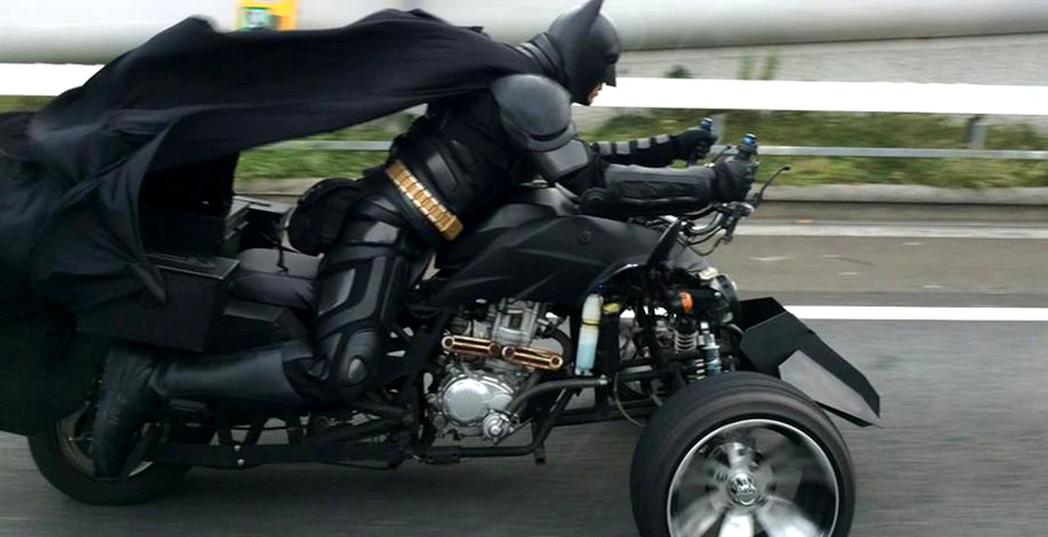 VIDEO: Batman există în realitate! Şi are şi Batmobil!