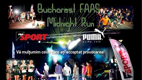 ProSport şi PUMA au organizat vineri, 3 august, în premieră, Bucharest FAAS Midnight Run