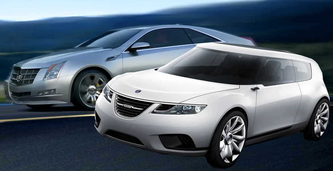 Saab 9-X BioHybrid şi Cadillac CTS Coupe