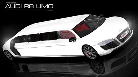 Lux grotesc: Audi R8 limuzină realizat de Limo Broker