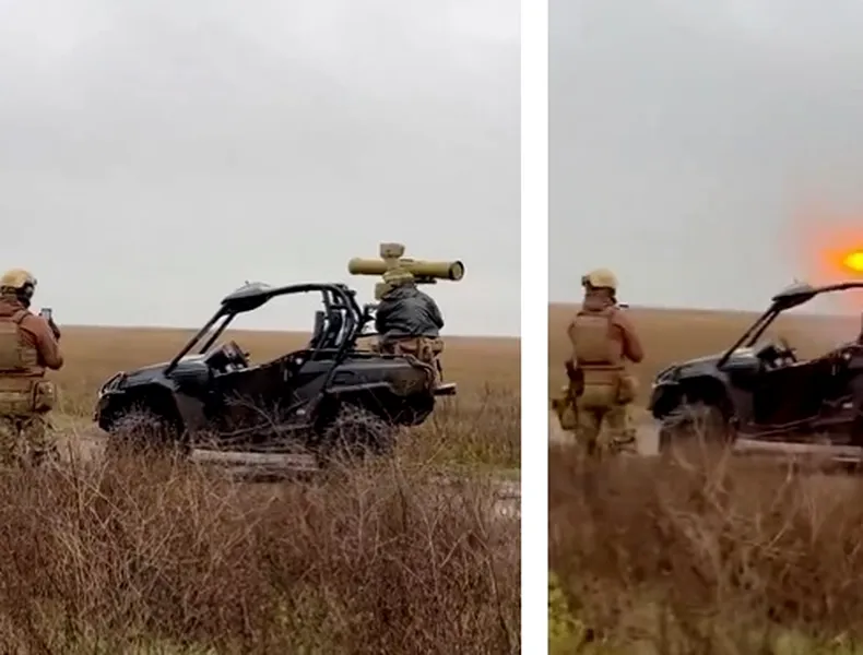 UTV-ul cu care soldații ucraineni au distrus un vehicul al armatei ruse – VIDEO