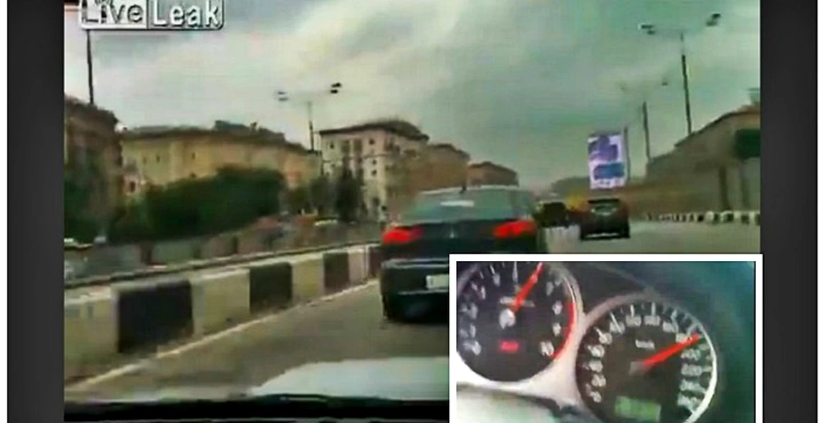 Cu 190 km/h prin Moscova, apoi accident în lanţ! VIDEO