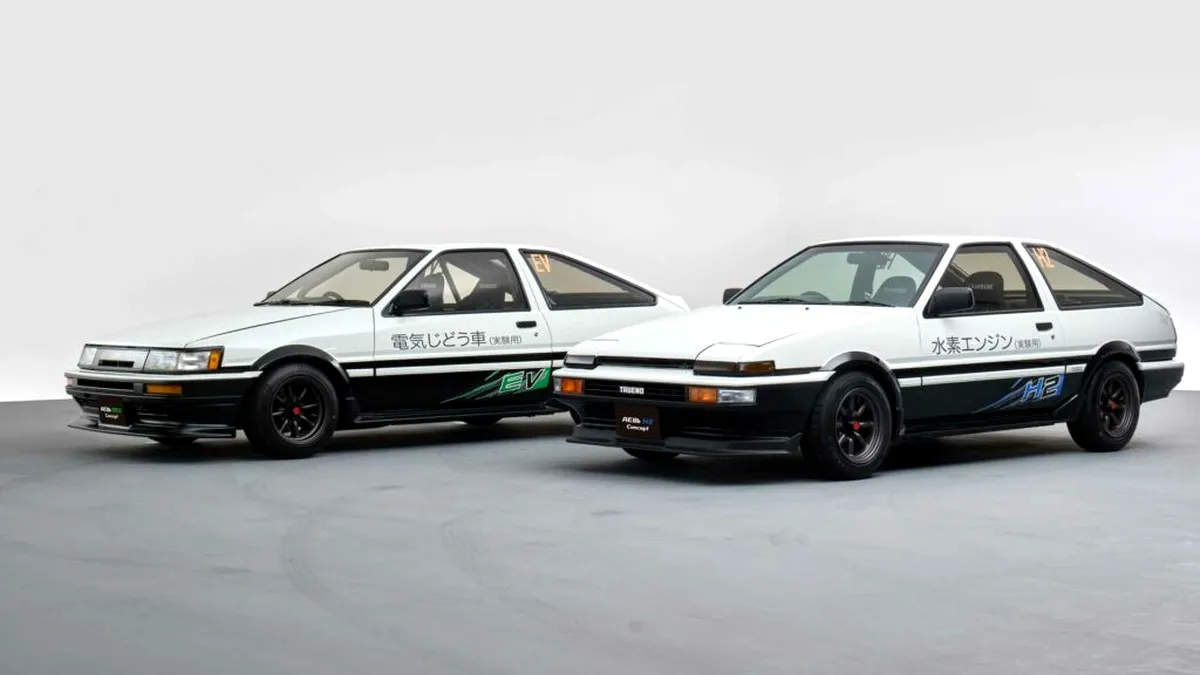 Toyota dezvăluie versiuni cu zero emisii ale unor automobile sport din anii ’80