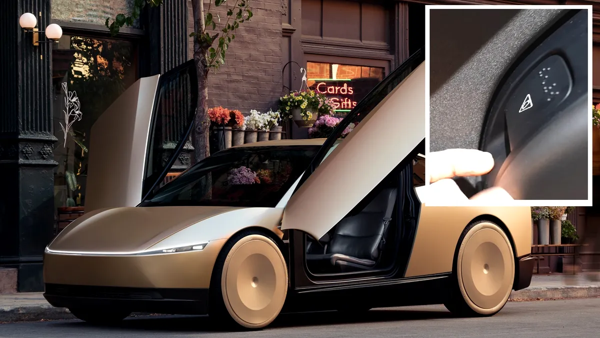 Video | Primele imagini în detaliu cu Cybercab de la Tesla. Nu are volan, dar introduce clapetă pentru deschiderea ușilor