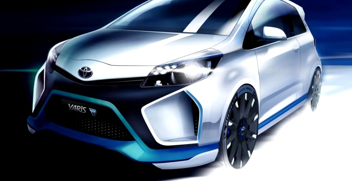 Imagine-teaser cu conceptul Toyota Yaris Hybrid-R, de 400 CP