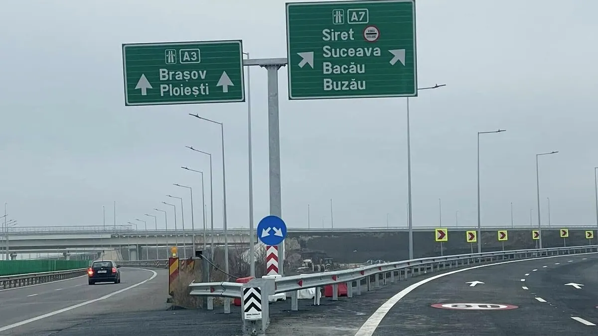 Autostrada Moldovei A7: În luna mai se deschide traficul pe Lotul 2. Când se va putea circula până la Pașcani?