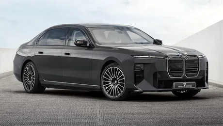 <span class='prepend'>Foto |</span> BMW lansează rivalul pentru Mercedes Clasa S Guard: BMW Concept 7 Protection vine cu armură invizibilă și 612 cai putere