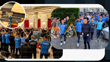 Imaginile durerii de la Hunedoara! Rămasă fără cuvinte, soția lui Mihai Leu a fost consolată de sute de oameni