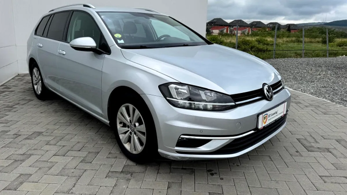 BT Leasing vinde un VW Golf, cu motor diesel și cutie automată. Ce rulaj are la un preț sub 9.000 de euro