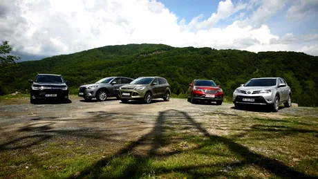 Test COMPARATIV - Mazda CX-5 vs Ford Kuga vs Honda CR-V vs Toyota RAV 4 vs Mitsubishi Outlander