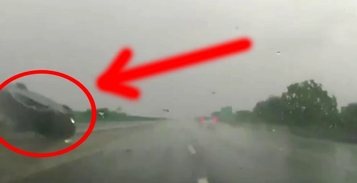 VIDEO: ploaie, viteză, mulţi cai putere – rezultat: accident cu BMW M3!
