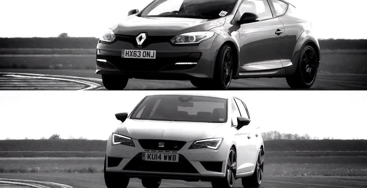 VIDEO: comparativ de circuit Mégane RS vs. León Cupra