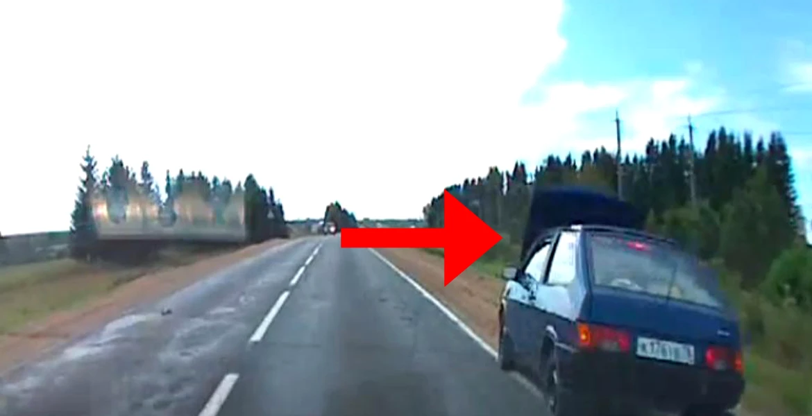 VIDEO: Cum frânează o Lada Samara