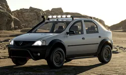 Dacia Logan, transformată într-un adevărat off-roader de un artist român – VIDEO