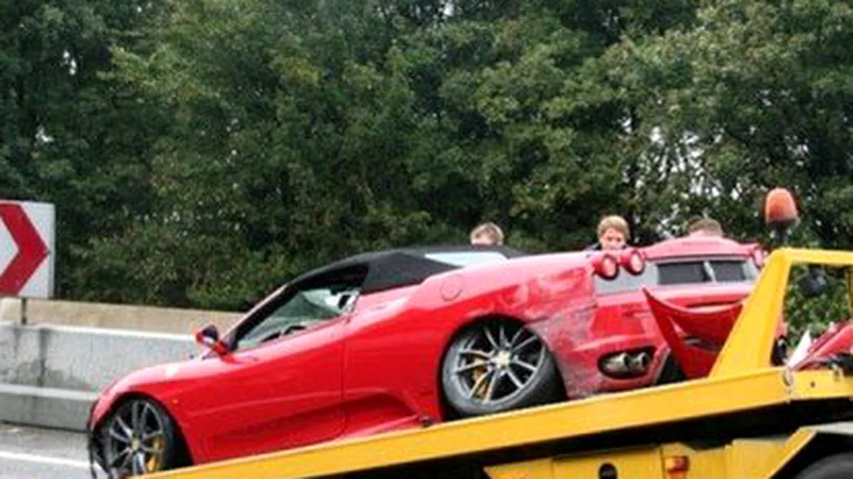 Accident Ferrari F430 Spider