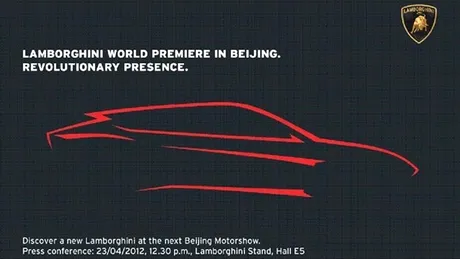 La Beijing 2012 vom vedea în premieră Lamborghini Urus, noul SUV italian