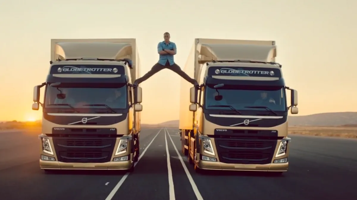 Toate parodiile inspirate de șpagatul făcut de Jean-Claude van Damme între două camioane Volvo în 2013