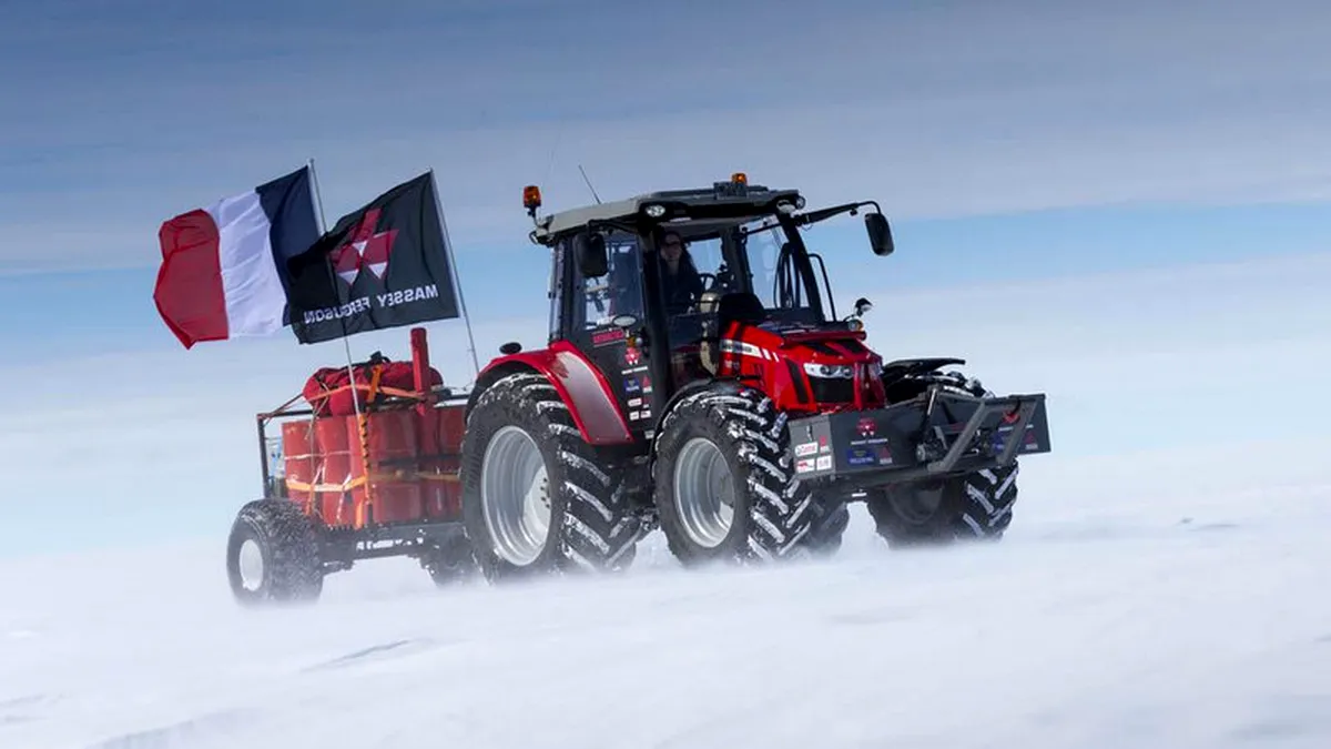 VIDEO: Manon Osservoort, femeia care a ajuns la Polul Sud cu un tractor