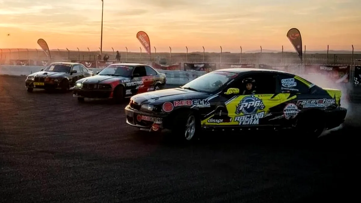 Final de sezon în Campionatul Național de Drift. Câștigător la clasa street: un debutant de 13 ani