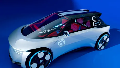 Peugeot a făcut publică prima imagine cu conceptul Polygon. Acesta va fi echipat cu un volan rectangular- FOTO