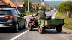 De ce poliția amendează, și în 2026, șoferii de motocultor, chiar dacă nu circulă cu viteză și au permis de conducere