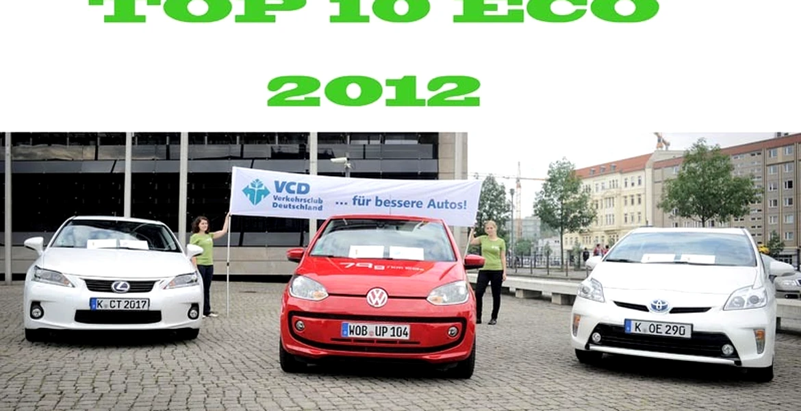 TOP 10: Cele mai ecologice maşini din Europa în 2012
