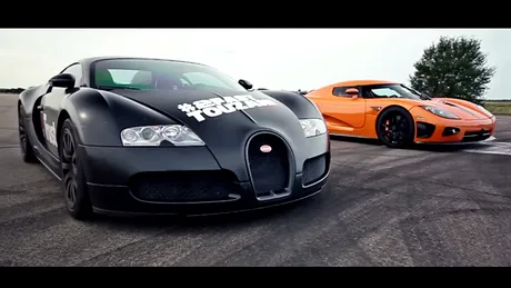 Bugatti Veyron vs. Koenigsegg CCXR. Care pe care? (VIDEO)