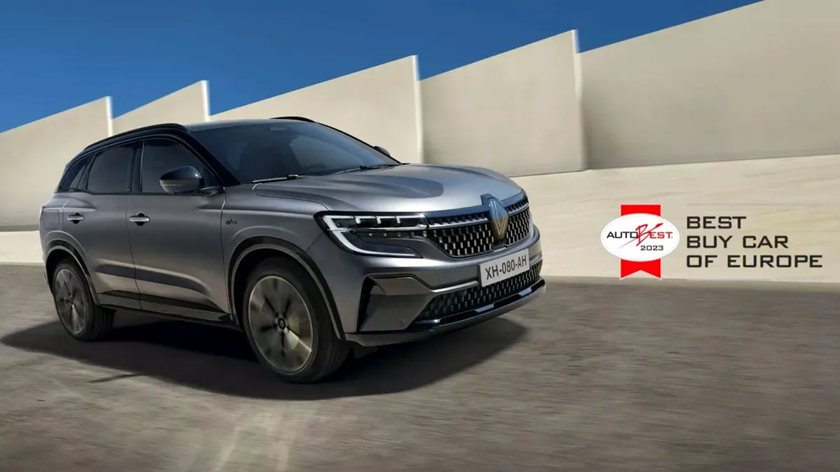 Renault Austral a câștigat premiul „Best Buy Car of Europe 2023”