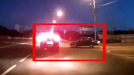 VIDEO: Fuga de la locul accidentului, la ruşi