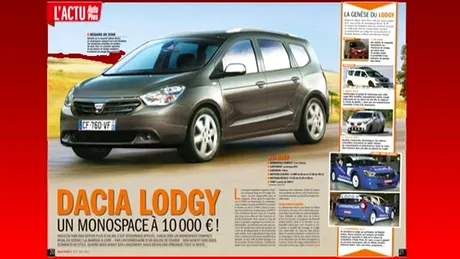 Preţul noii Dacia Lodgy va fi mai mic de 10.000 euro