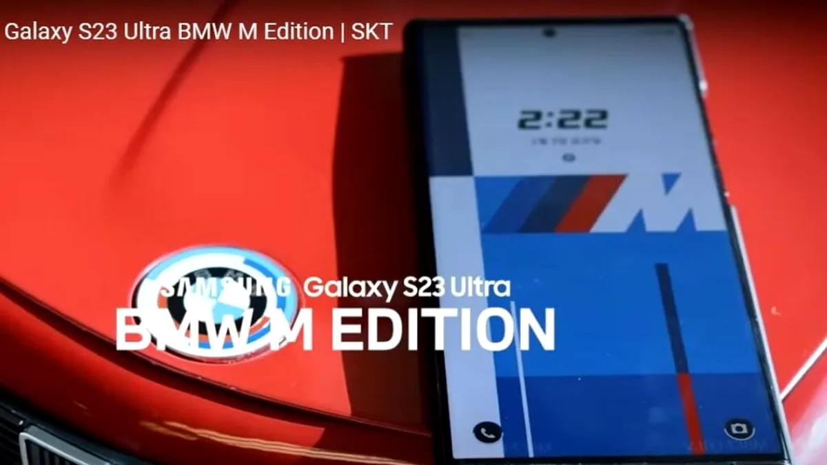 Serie limitată pentru noul telefon Samsung S23 Ultra dedicată fanilor BMW